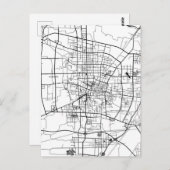 Baoding China Map ポストカード (正面/裏面)