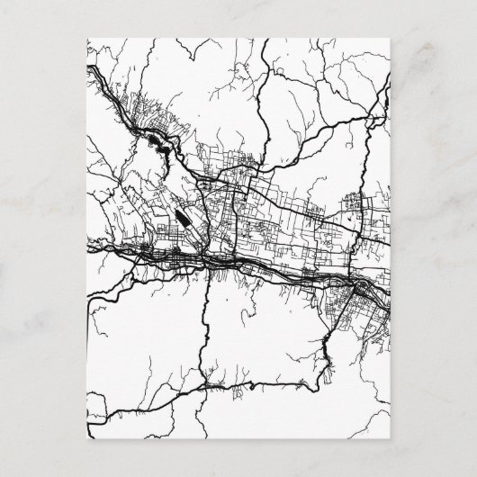 Baoji China City Map ポストカード (正面)