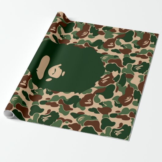 bape Camo monkey hypebeast ラッピングペーパー (アンロールド)