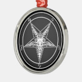 Baphometのオールドスタイルのオーナメント メタルオーナメント (左)
