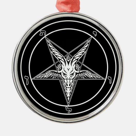 Baphometのオールドスタイルのオーナメント メタルオーナメント (正面)