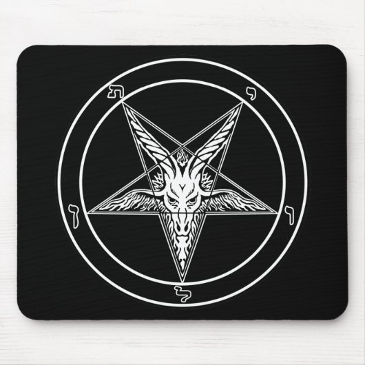 Baphometのオールドスタイルのマウスパッド マウスパッド (正面)