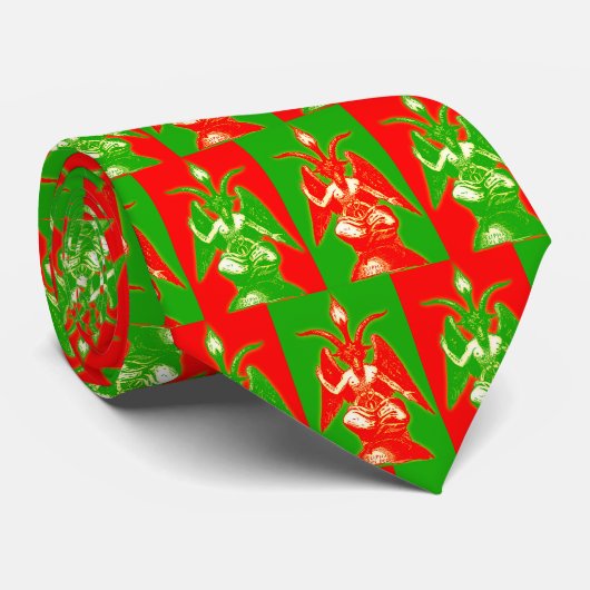 Baphometのクリスマスのタイ ネクタイ (ロール)