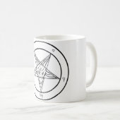 BaphometのマグのSatan Sigilの公式教会 コーヒーマグカップ (正面右)
