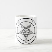 BaphometのマグのSatan Sigilの公式教会 コーヒーマグカップ (中央)