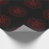 Baphometの三重の月のSigilおよびluciferのsigil ラッピングペーパー (角)