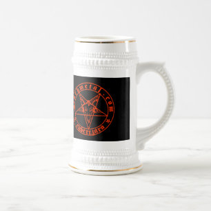 Baphometの赤いビールステイン ビールジョッキ