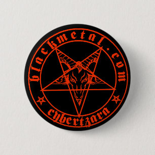 Baphometの赤いボタン 缶バッジ