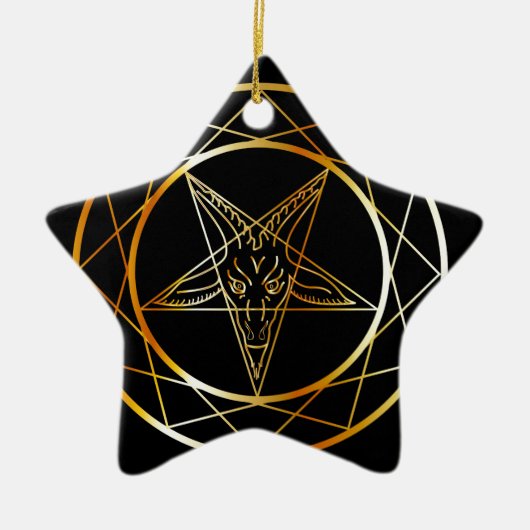 Baphometの金sigil セラミックオーナメント (正面)