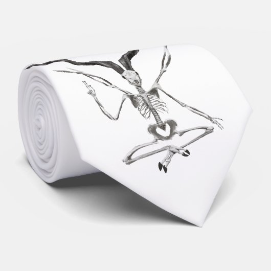 Baphometの骨格タイ ネクタイ (ロール)