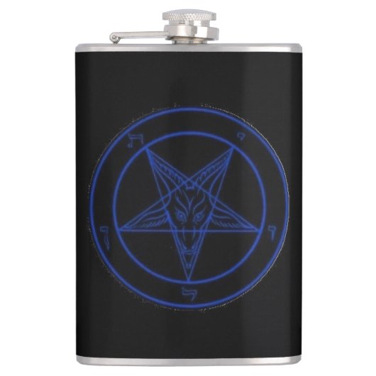 BaphometのSigil (青い) フラスク (正面)