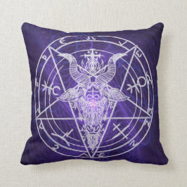 Baphomet無効エネルギー黒ライト クッション