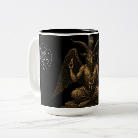 Baphomet ツートーンマグカップ (正面左)