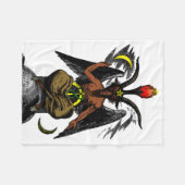 Baphomet フリースブランケット (正面(横))