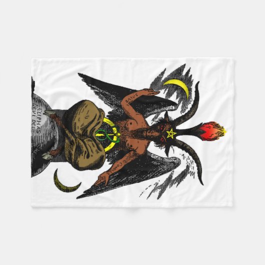 Baphomet フリースブランケット (正面(横))