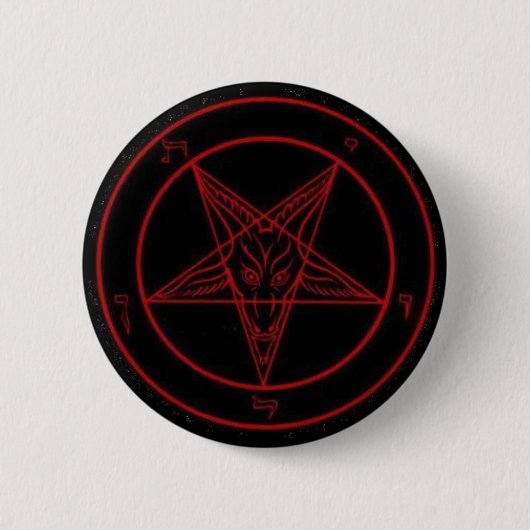 Baphomet 缶バッジ (正面)