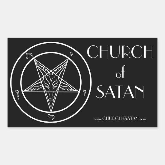 Baphomet CoS Stickers 長方形シール (正面)