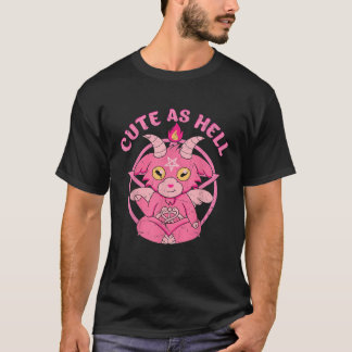Baphomet Cute As Hell Esoteric Cute Satanic Goat O Tシャツ