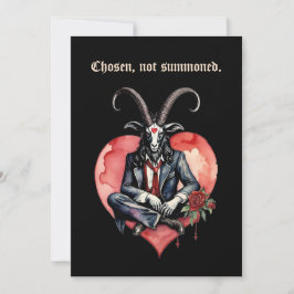 Baphomet Gothic Valentine's Day Chosen シーズンカード