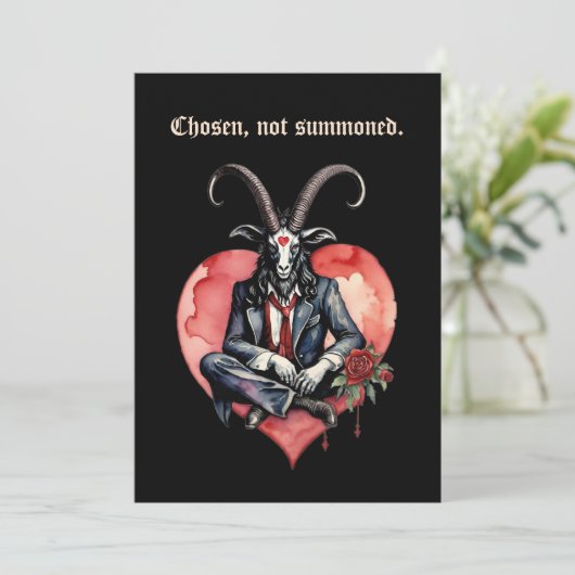 Baphomet Gothic Valentine's Day Chosen シーズンカード (スタンド正面)