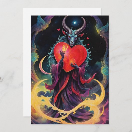 Baphomet Gothic Valentine's Day Every Realm シーズンカード (正面/裏面)