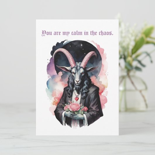 Baphomet Gothic Valentine's Day Guitar Chaos シーズンカード (スタンド正面)