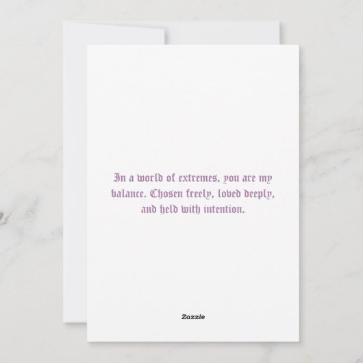 Baphomet Gothic Valentine's Day Guitar Chaos シーズンカード (裏面)