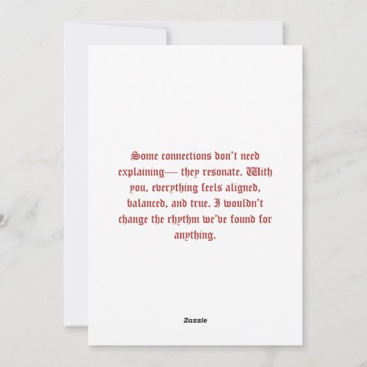 Baphomet Gothic Valentine's Day Guitar Tune シーズンカード (裏面)