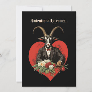 Baphomet Gothic Valentine's Day Intention シーズンカード