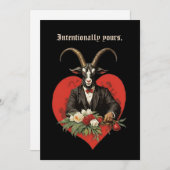 Baphomet Gothic Valentine's Day Intention シーズンカード (正面/裏面)