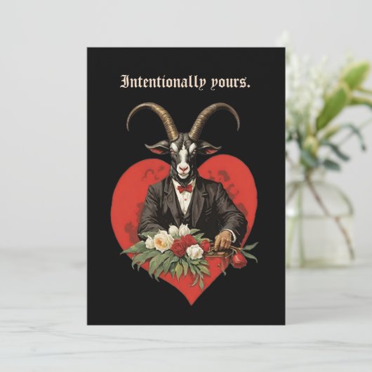 Baphomet Gothic Valentine's Day Intention シーズンカード (スタンド正面)