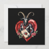Baphomet Gothic Valentine's Day Love シーズンカード (正面)