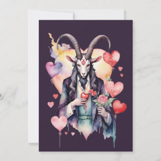 Baphomet Gothic Valentine's Day Love シーズンカード