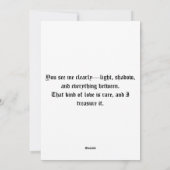 Baphomet Gothic Valentine's Day Love シーズンカード (裏面)