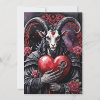 Baphomet Gothic Valentine's Day Love シーズンカード