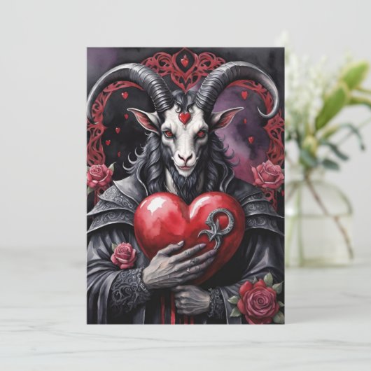 Baphomet Gothic Valentine's Day Love シーズンカード (スタンド正面)