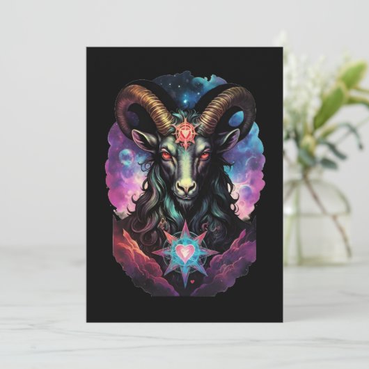 Baphomet Gothic Valentine's Day Love シーズンカード (スタンド正面)