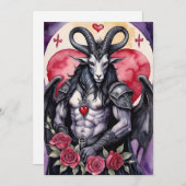 Baphomet Gothic Valentine's Day Love シーズンカード (正面/裏面)