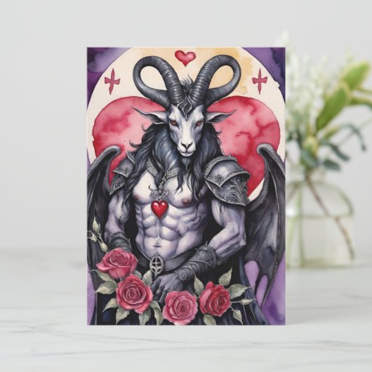 Baphomet Gothic Valentine's Day Love シーズンカード (スタンド正面)