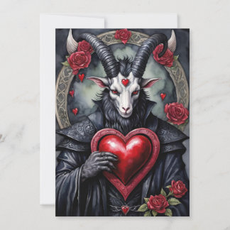 Baphomet Gothic Valentine's Day Love シーズンカード