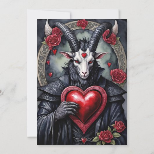 Baphomet Gothic Valentine's Day Love シーズンカード (正面)