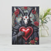 Baphomet Gothic Valentine's Day Love シーズンカード (スタンド正面)