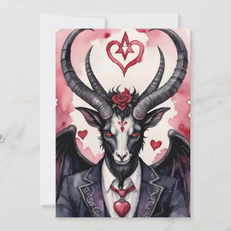 Baphomet Gothic Valentine's Day Love シーズンカード