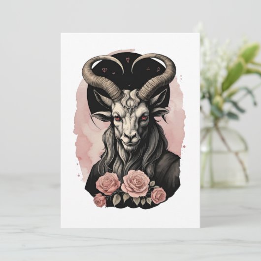 Baphomet Gothic Valentine's Day Love シーズンカード (スタンド正面)