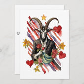 Baphomet Gothic Valentine's Day Love シーズンカード (正面/裏面)