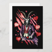 Baphomet Gothic Valentine's Day Love シーズンカード (正面/裏面)