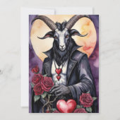 Baphomet Gothic Valentine's Day Love シーズンカード (正面)