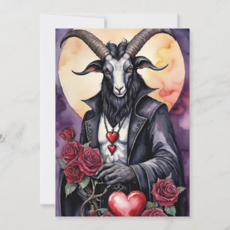 Baphomet Gothic Valentine's Day Love シーズンカード