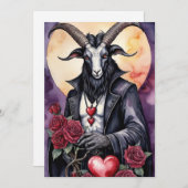 Baphomet Gothic Valentine's Day Love シーズンカード (正面/裏面)