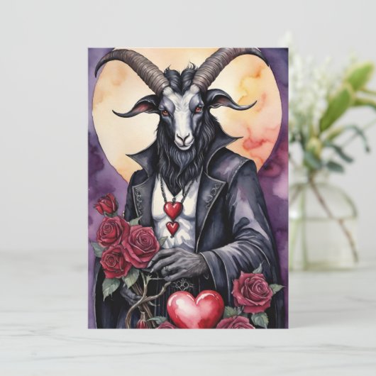 Baphomet Gothic Valentine's Day Love シーズンカード (スタンド正面)